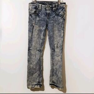 Amethyst Acid Wash Jeans- Size 9 Juniors